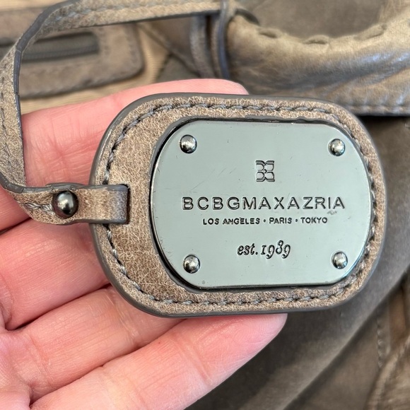 BCBGMaxAzria Tan Leather Hobo Bag - Picture 11 of 12